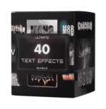 40 Ultimate Text Effects Bundle – Editable PSD with Smart Layers(4K)