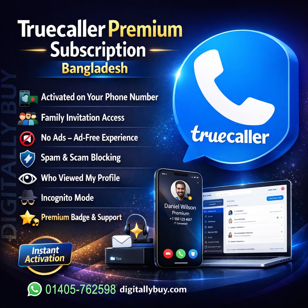 Truecaller Premium Price in Bangladesh (2026) – Ads-Free & Verified Account