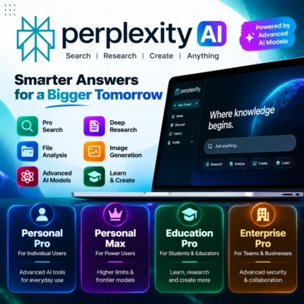 Perplexity AI Pro Price in Bd, Max, Education Pro and Enterprise Pro subscription in Bangladesh – DigitallyBuy