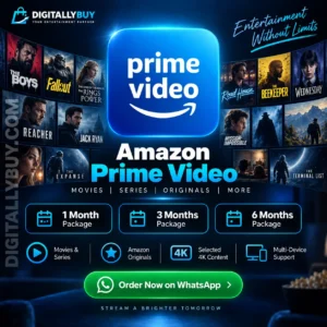 Amazon Prime Video Price in BD personal and shared 4K subscription in Bangladesh from DigitallyBuy