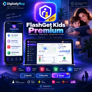 FlashGet Kids Premium Price in BD parental control subscription with own account activation and device monitoring in Bangladesh